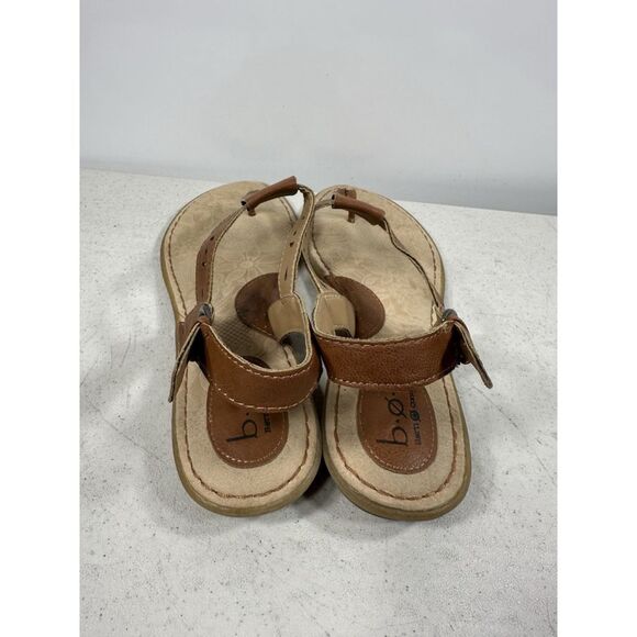 BOC Born Concept Sandals Womens 10 M TStraps Slingback Thongs Flats C63941 Brown - Picture 5 of 8